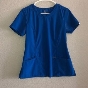 Cherokee Infinity blue scrub top
